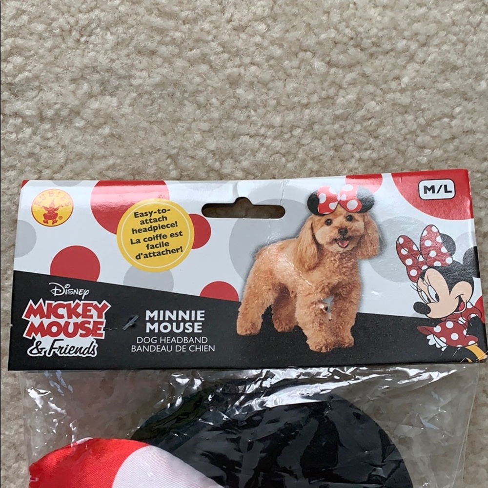 Minnie Mouse Dog Headband- NWT!!! - Picture 2 of 5